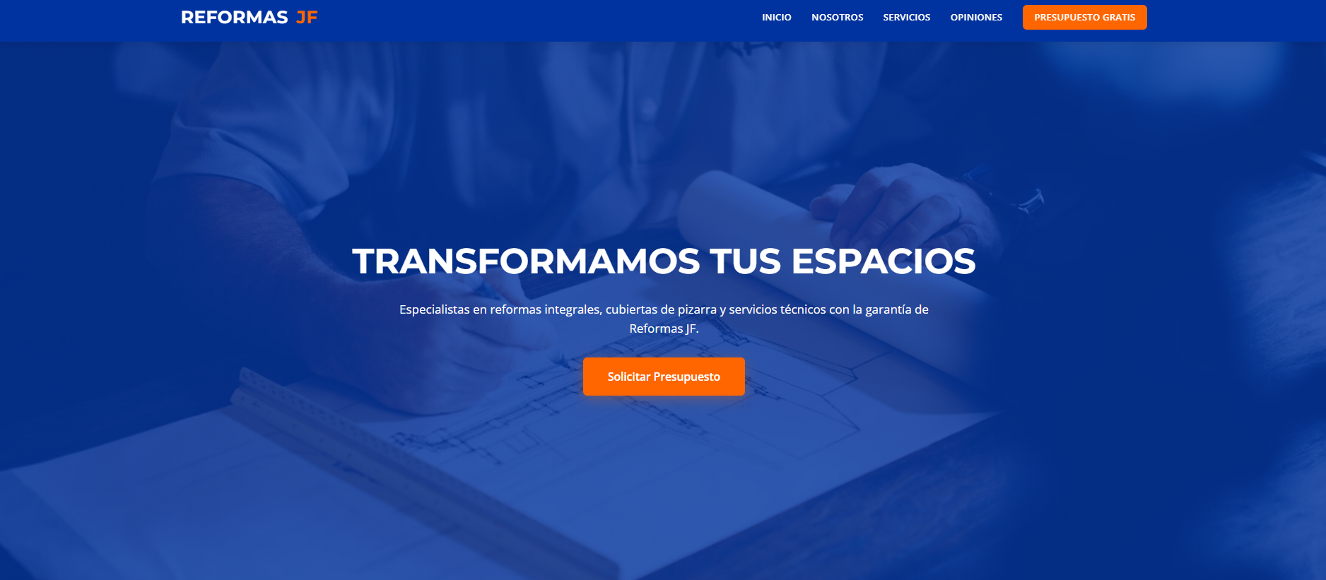 Reformas JF - Landing Page